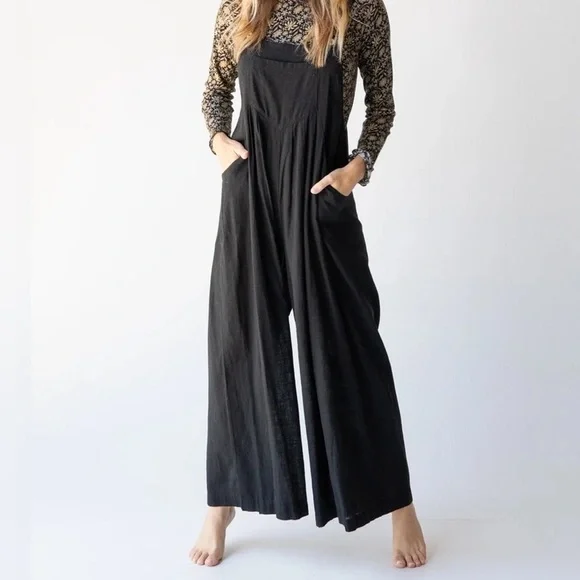 Natural Life Carrington Cotton Wide Leg Jumpsuit - Picture 1 of 16